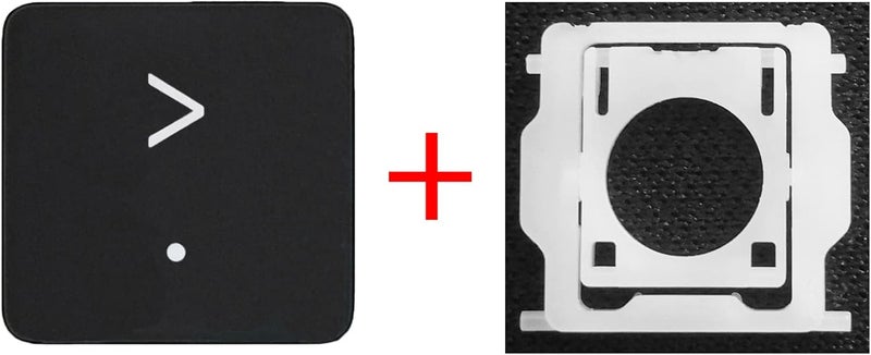 GRMTRV Replacement Individual Key Cap Hinge for MacBook Air 13'' 15'' M3 M4 A3113 A3114 A3240 A3241, 14'' 16'' Pro/Max M4 A3185 A3186 A3401 A3112 A3403 2024-2025 (Dot/Period) - Image 4